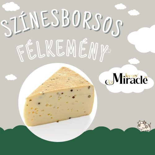 Színesborsos félkemény sajt