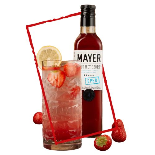 Cukormentes eper szörp 500ml